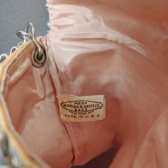 Whiting and Davis Chain Mesh Envelope Crossbody Convertible Purse Vintage - Picture 8 of 8